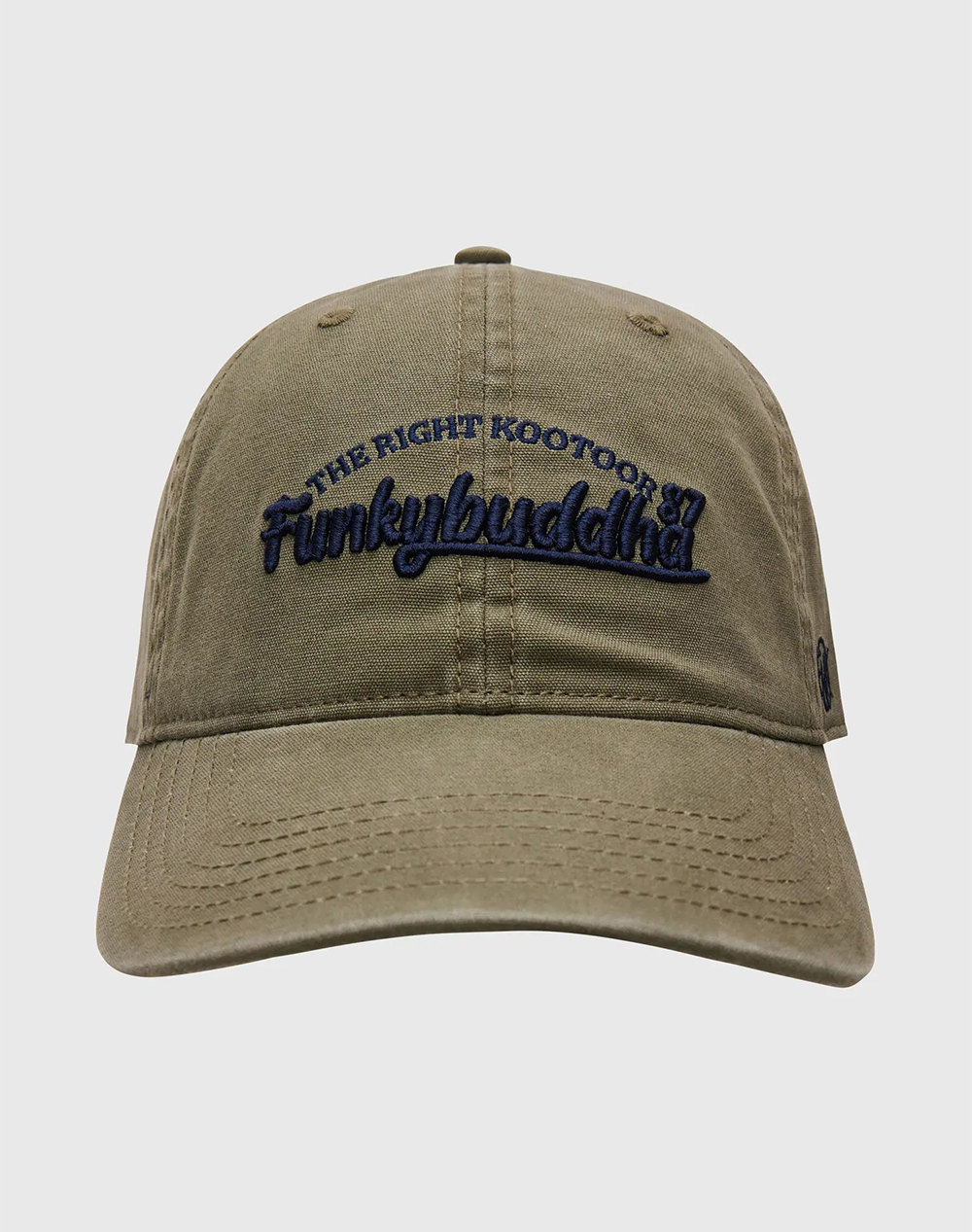FUNKY BUDDHA Ανδρικό καπέλο με κέντημα FBM009-078-10-GRAPE LEAF Khaki 3820TFUNK5700025_XR30139