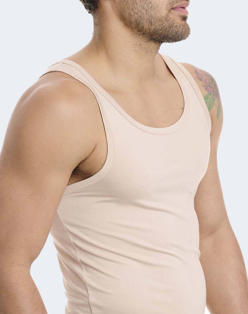 WALK ΑΝΔΡΙΚΗ ΦΑΝΕΛΑ ΤΙΡΑΝΤΑ BAMBOO W1992-19 Biege φωτογραφία