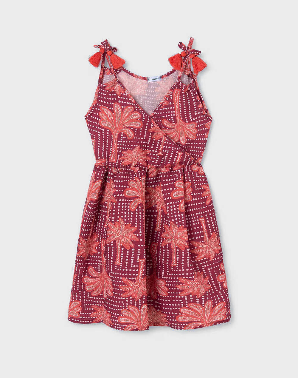 MAYORAL Φορεμα με σταμπες 6951-33 DarkRed