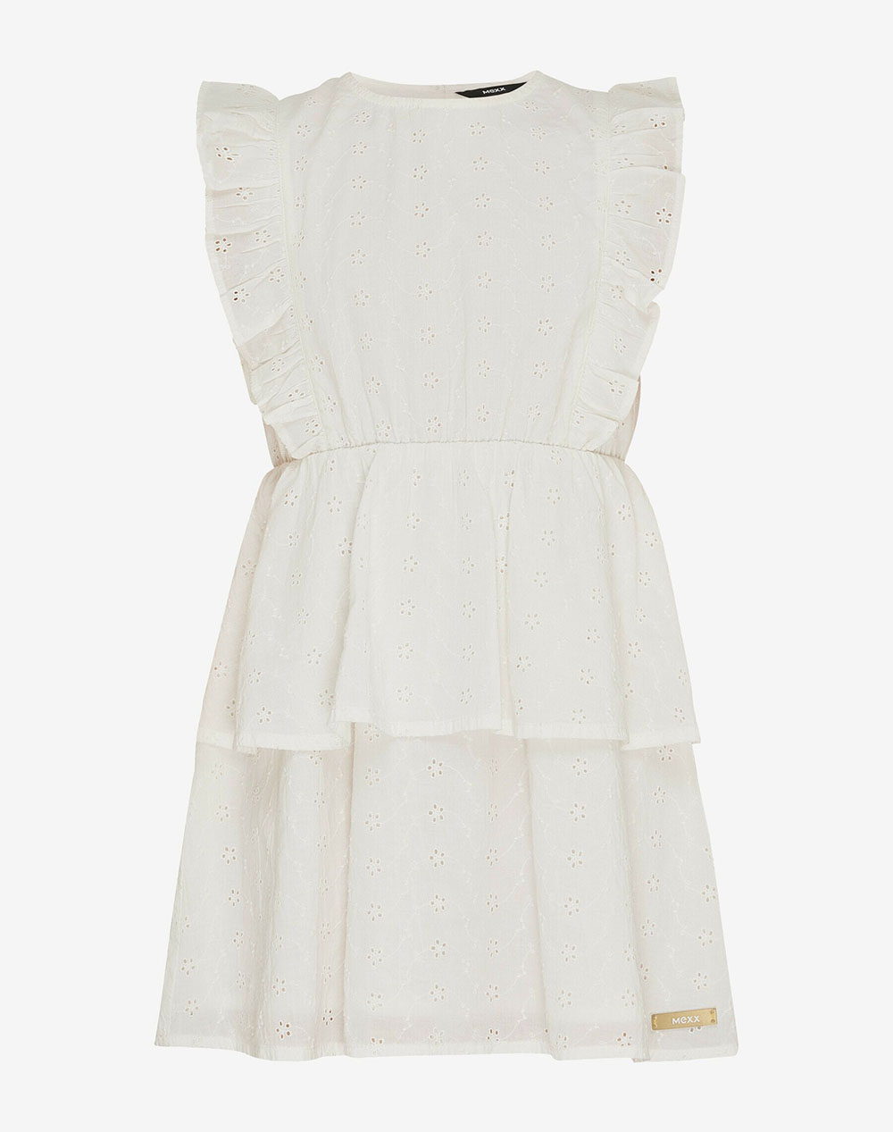 MEXX Broderie dress with ruffles