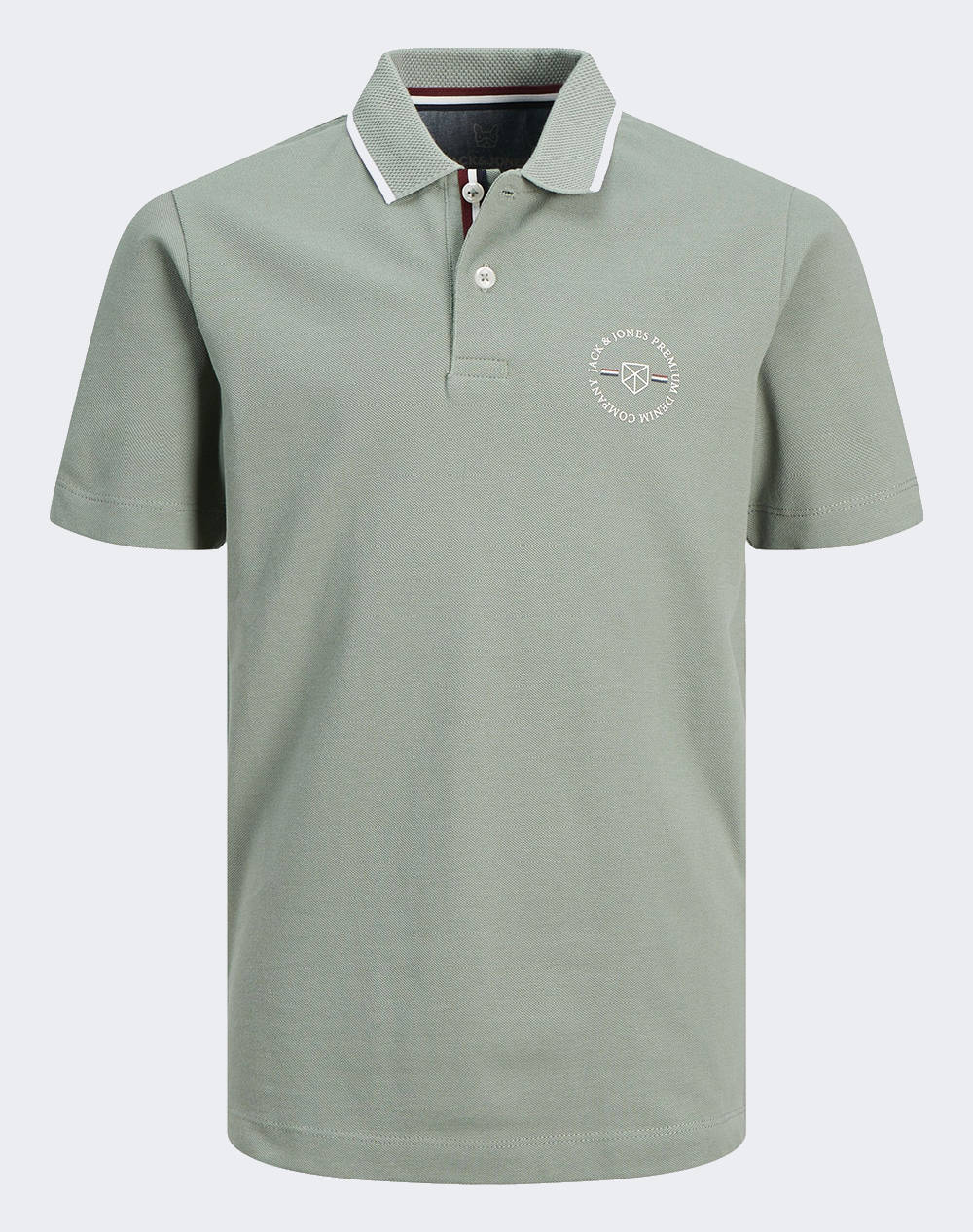 JACK&JONES JACK&JONES JPRBLUSHIELD SS POLO SG JNR 12254237-Lily Pad Olive
