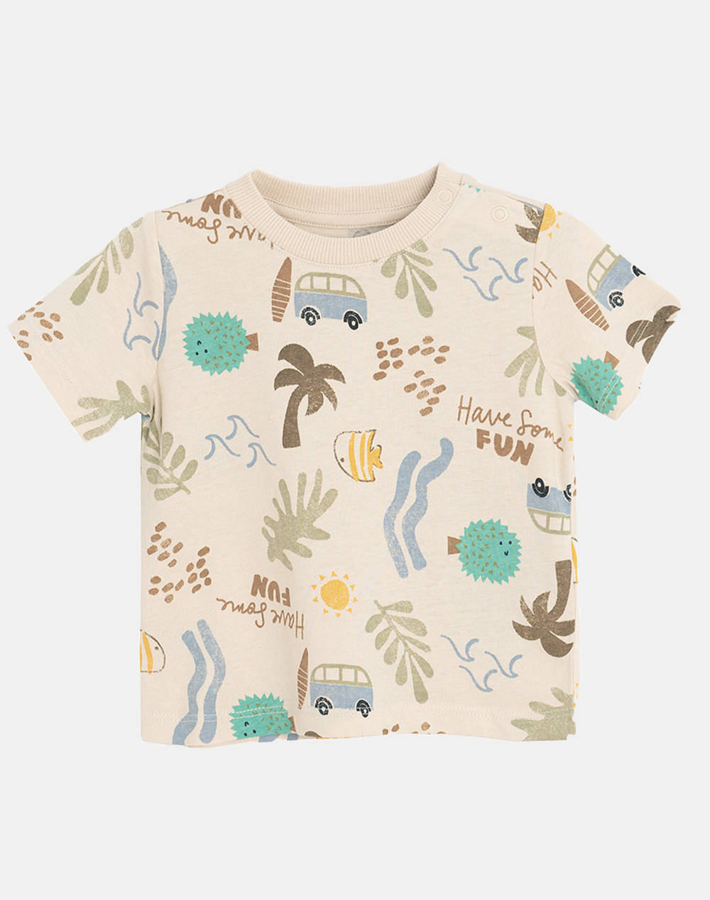 COOL CLUB COOL CLUB Μπλούζα κοντομάνικη ΑΓΟΡΙ CCB2801525-BEIGE Biege