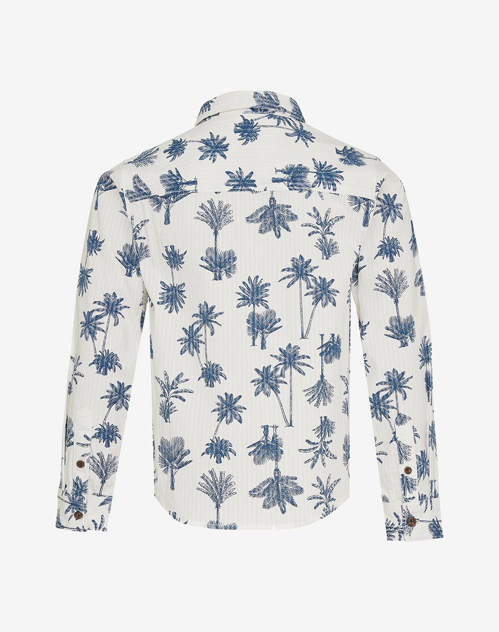 MEXX Seersucker shirt with allover palm print