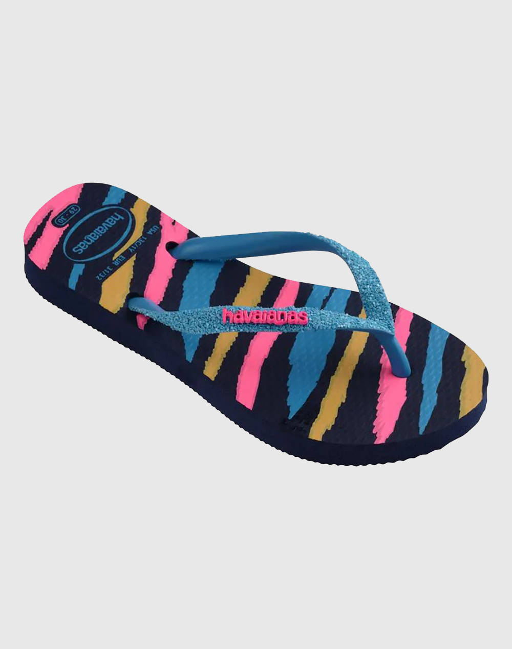 HAVAIANAS HAV. KIDS SLIM GLITTER TRENDY 4146976...........-1327 NavyBlue φωτογραφία
