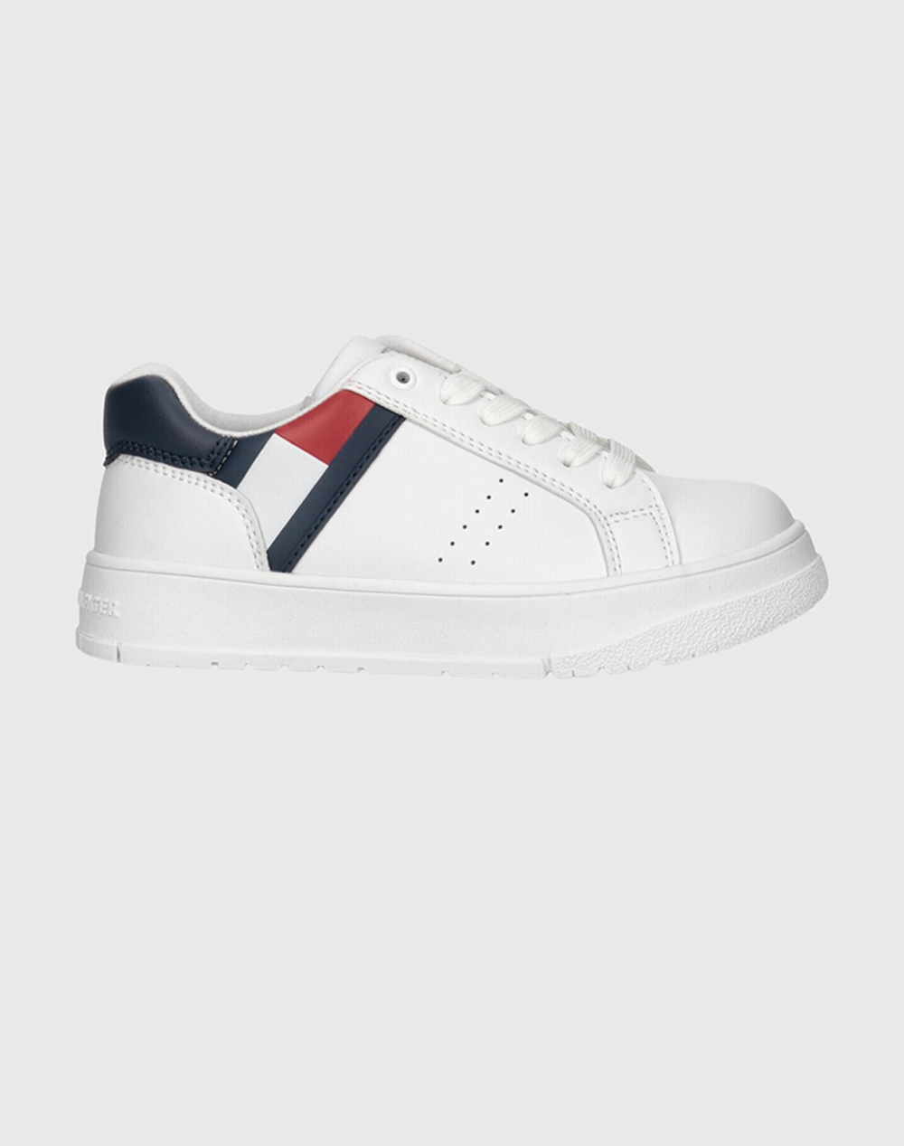 TOMMY HILFIGER FLAG LOW CUT LACE-UP SNEAKER T3X9-33356-1355 35-39-100 White 3832ATOMM6070042_XR22414