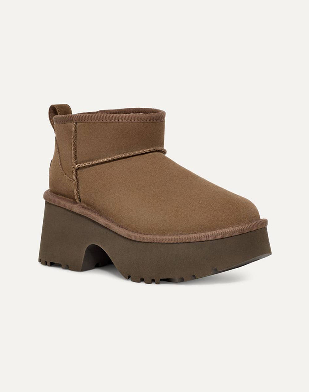 Ugg Classic Ultra Mini New Heights 1158311-00K6 Moccasin Γυναικεία παπούτσια Μπότες Μποτακια Politikos Shop Πολιτικός