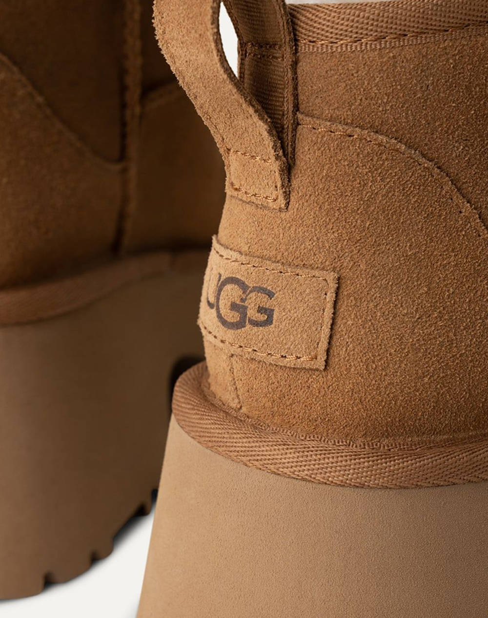 Ugg Classic Ultra Mini New Heights 1158311-00Kd Tan Γυναικεία παπούτσια Μπότες Μποτακια Politikos Shop Πολιτικός