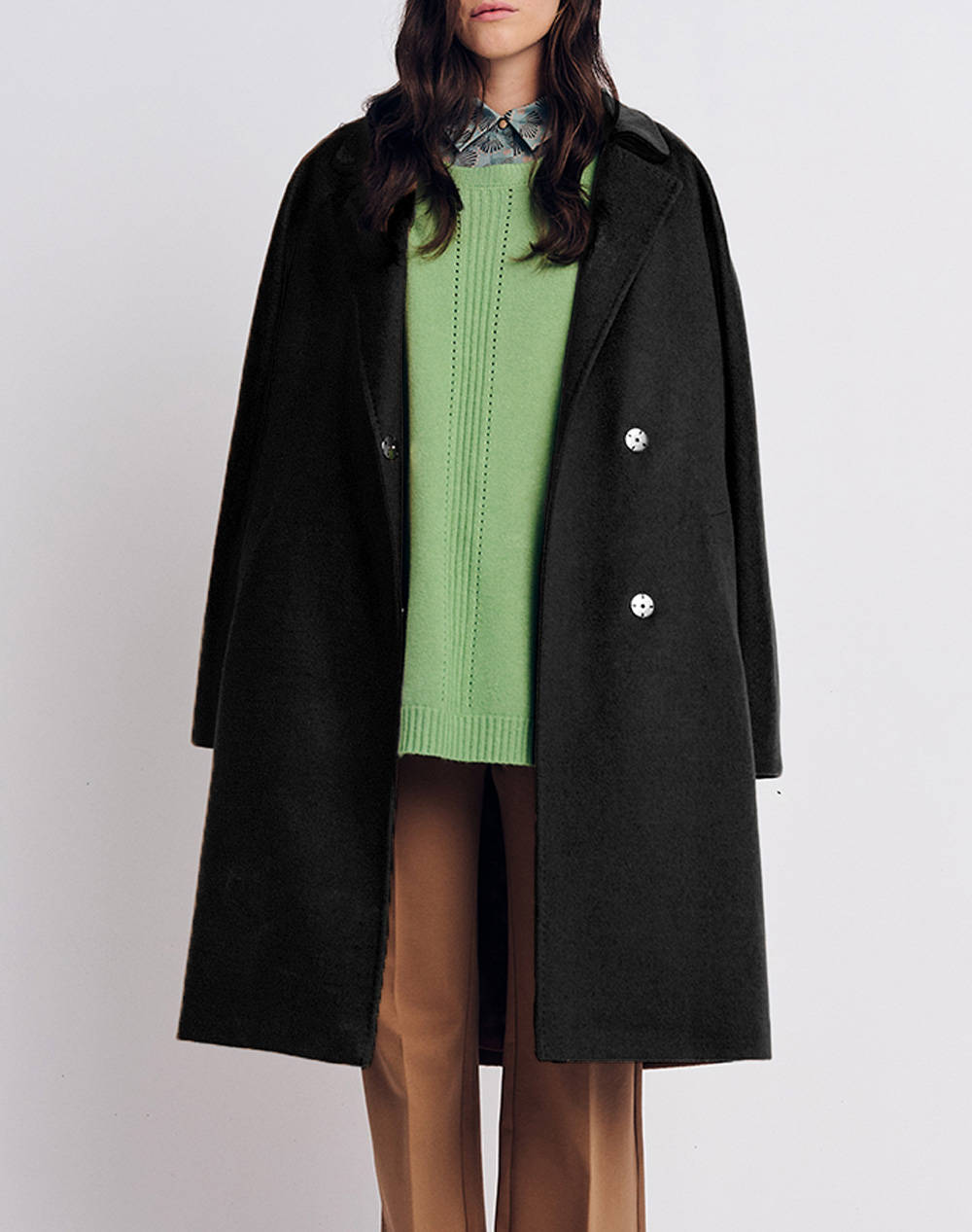 FOREL Παλτό 079.70.01.034-Μαύρο Black