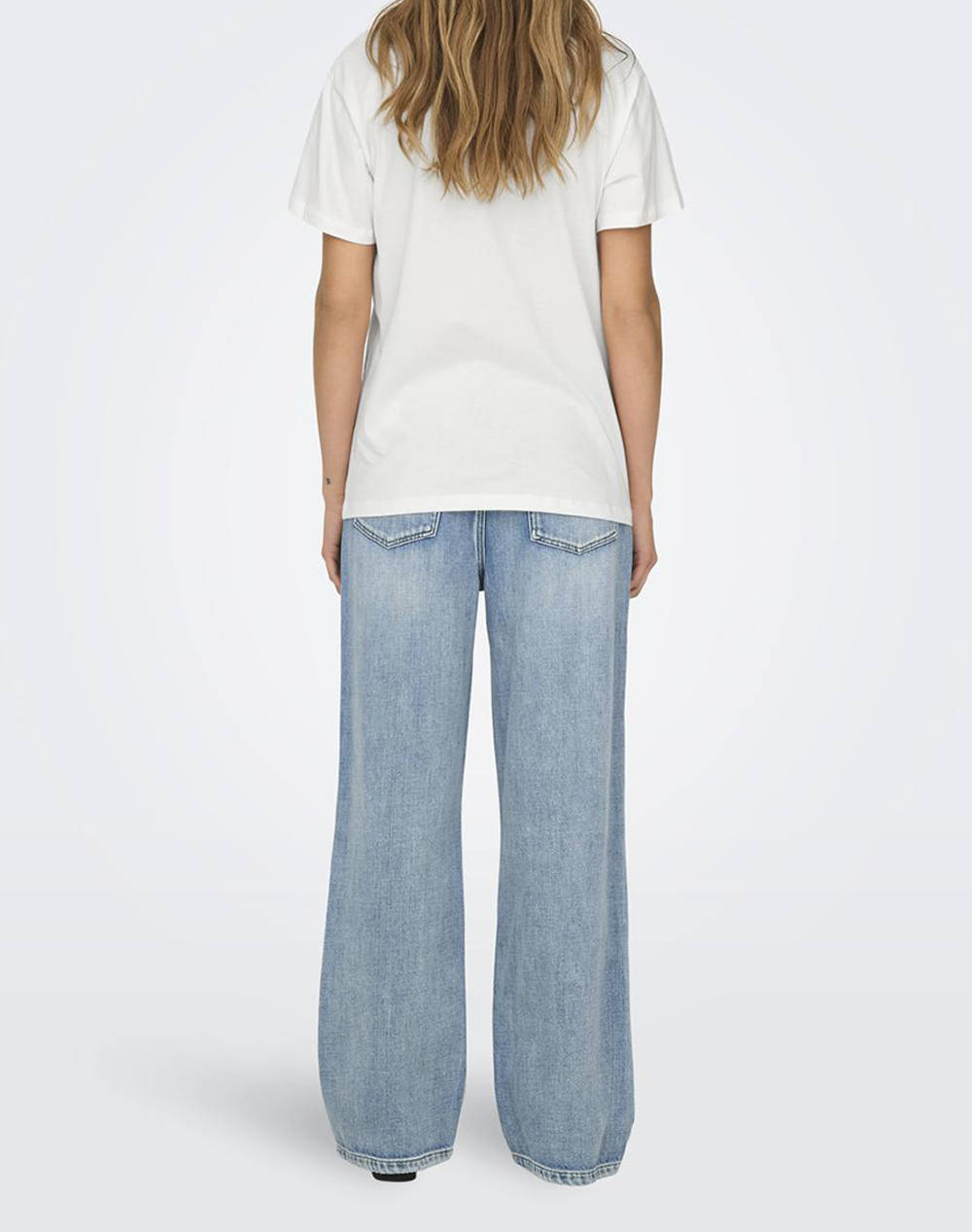 ONLY ONLDOLLA LIFE S/S STUDS TOP BOX JRS 15329971-Cloud DancerRebel White φωτογραφία