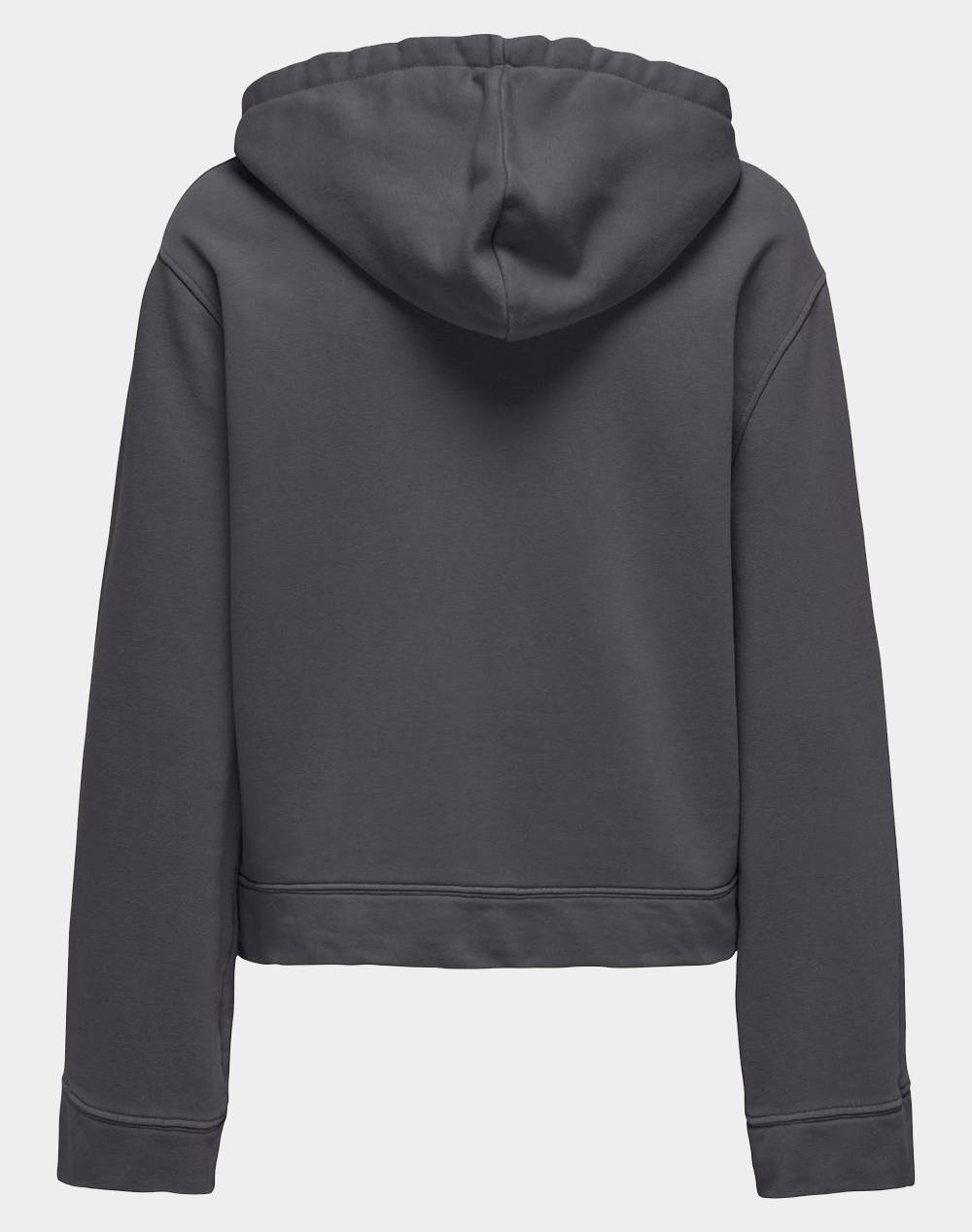 ONLY ONLALLISON L/S FLARED HOOD BOX UB SWT 15331068-MagnetPrintUrban DarkGray φωτογραφία