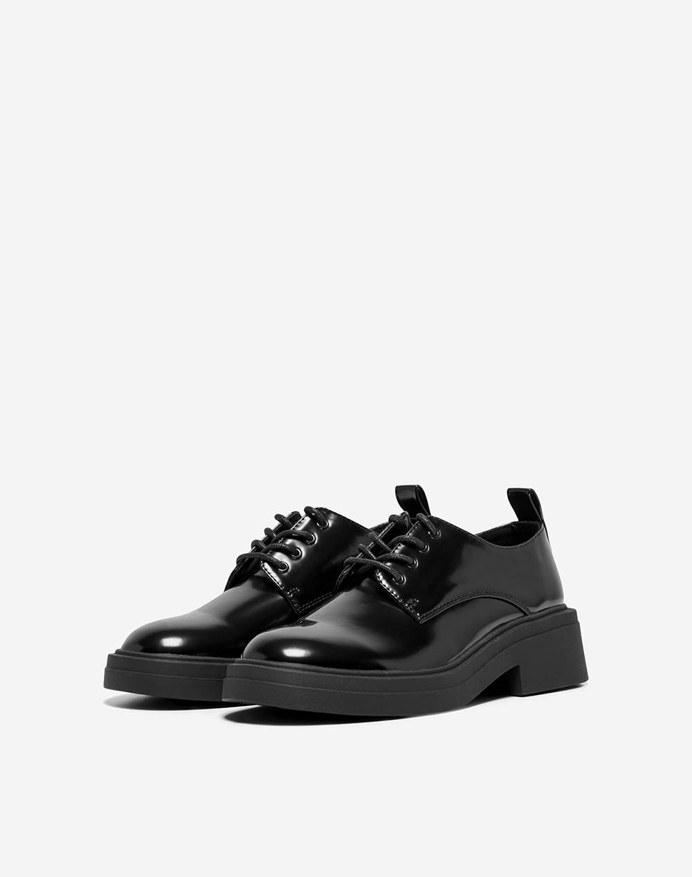 ONLY ONLLAZULI-3 DERBY LACE UP SHOE 15329903-BLACK Black φωτογραφία