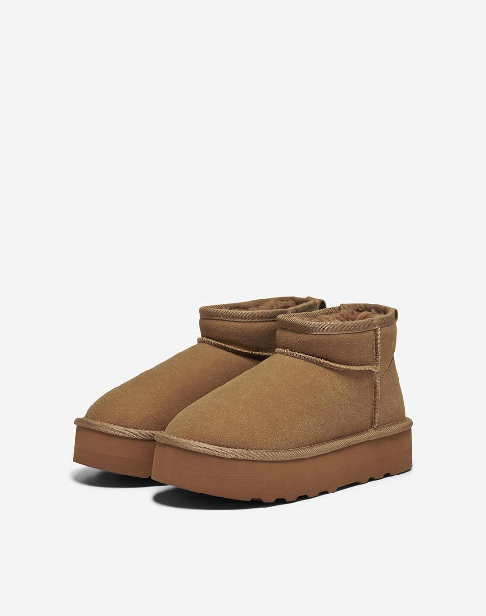 ONLY ONLFELICIA TEDDY LINED PLATFORM BOOT 15330022-Brownie Brown φωτογραφία