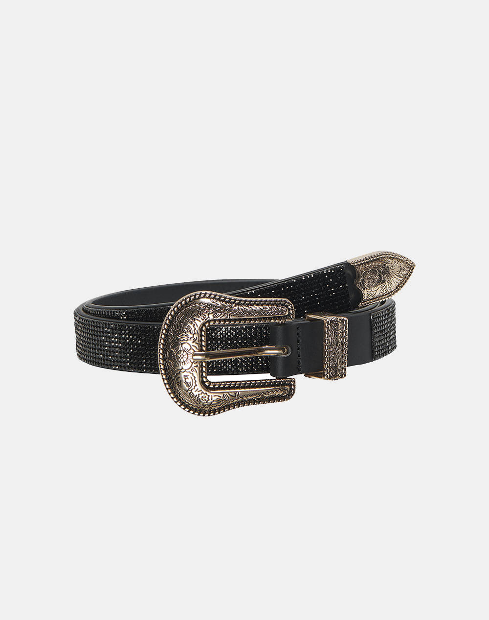 ONLY ONLY ONLPHOEBE GLITTER PU JEANS BELT ACC 15330132-Black Multi