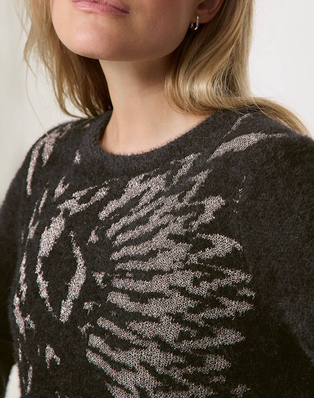 TAIFUN PULLOVER 1/1 SLEEVE 672406-15307-01102 Black φωτογραφία