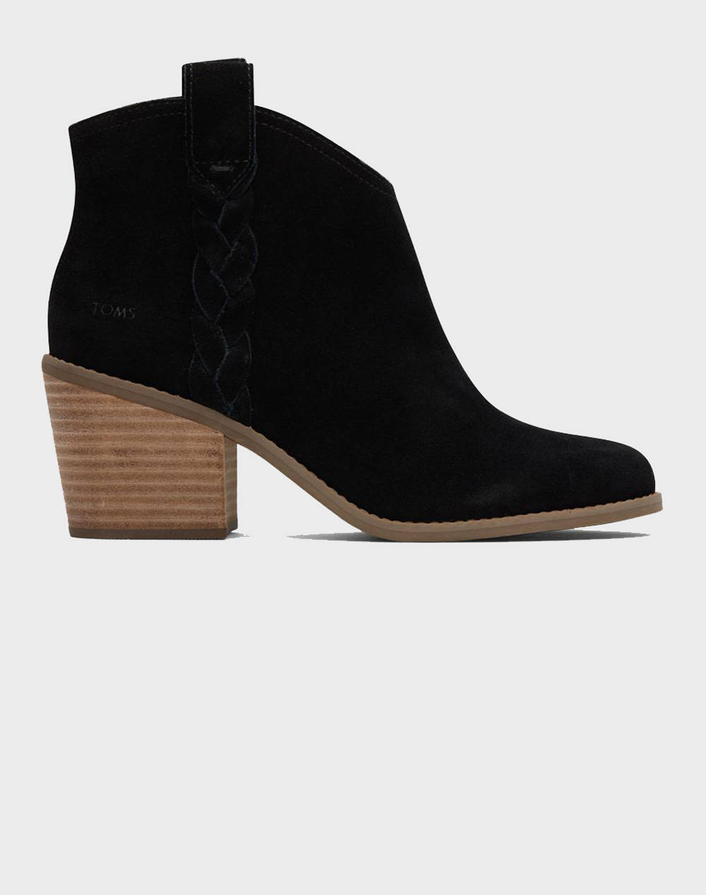 TOMS TOMS BLK SUE/BRAID WM CONSTC BOOT 10021295-Black Black