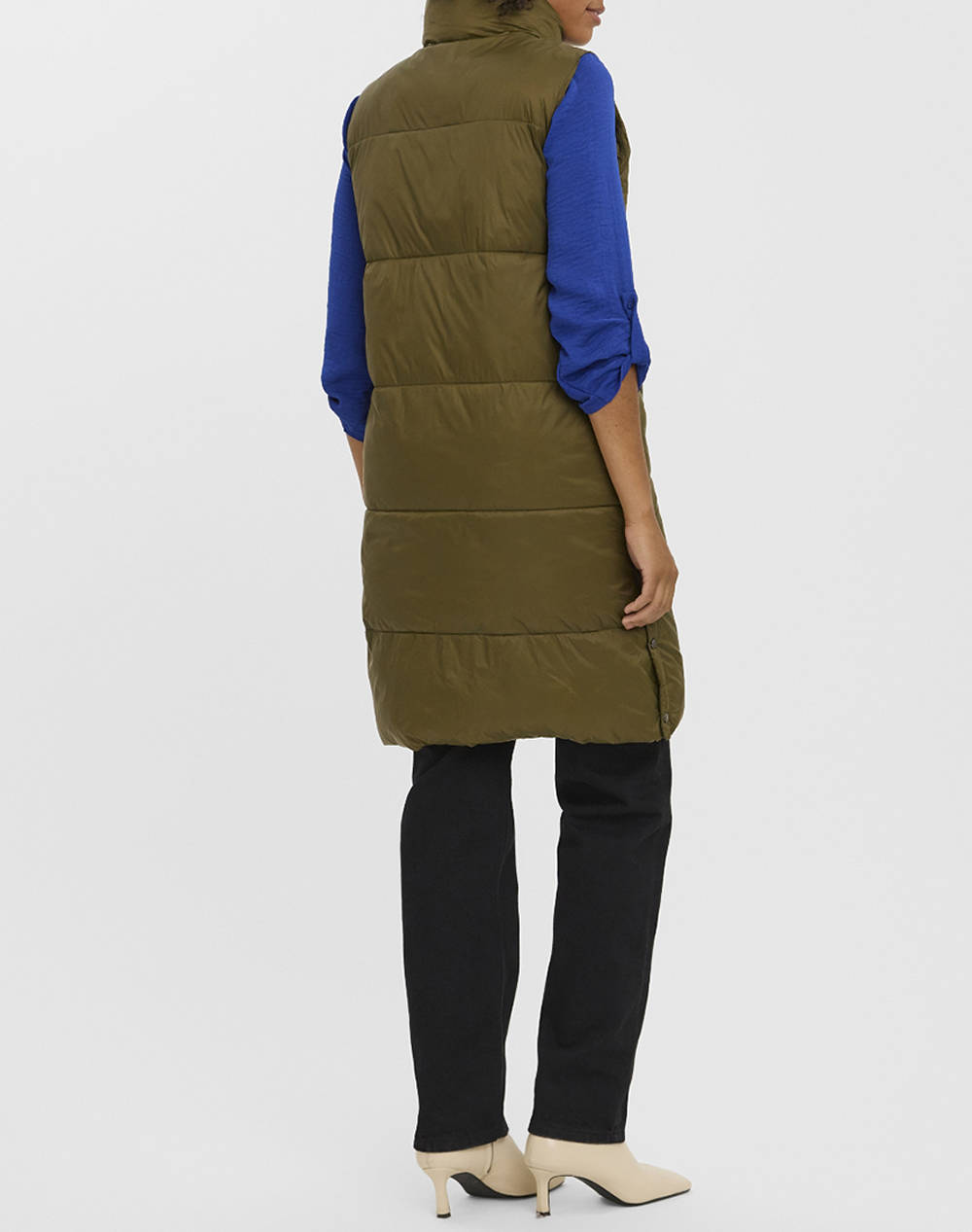 VERO MODA VMUPPSALA 3-4 WAISTCOAT NOOS 10273950-DARK OLIVE DarkOliveGreen φωτογραφία