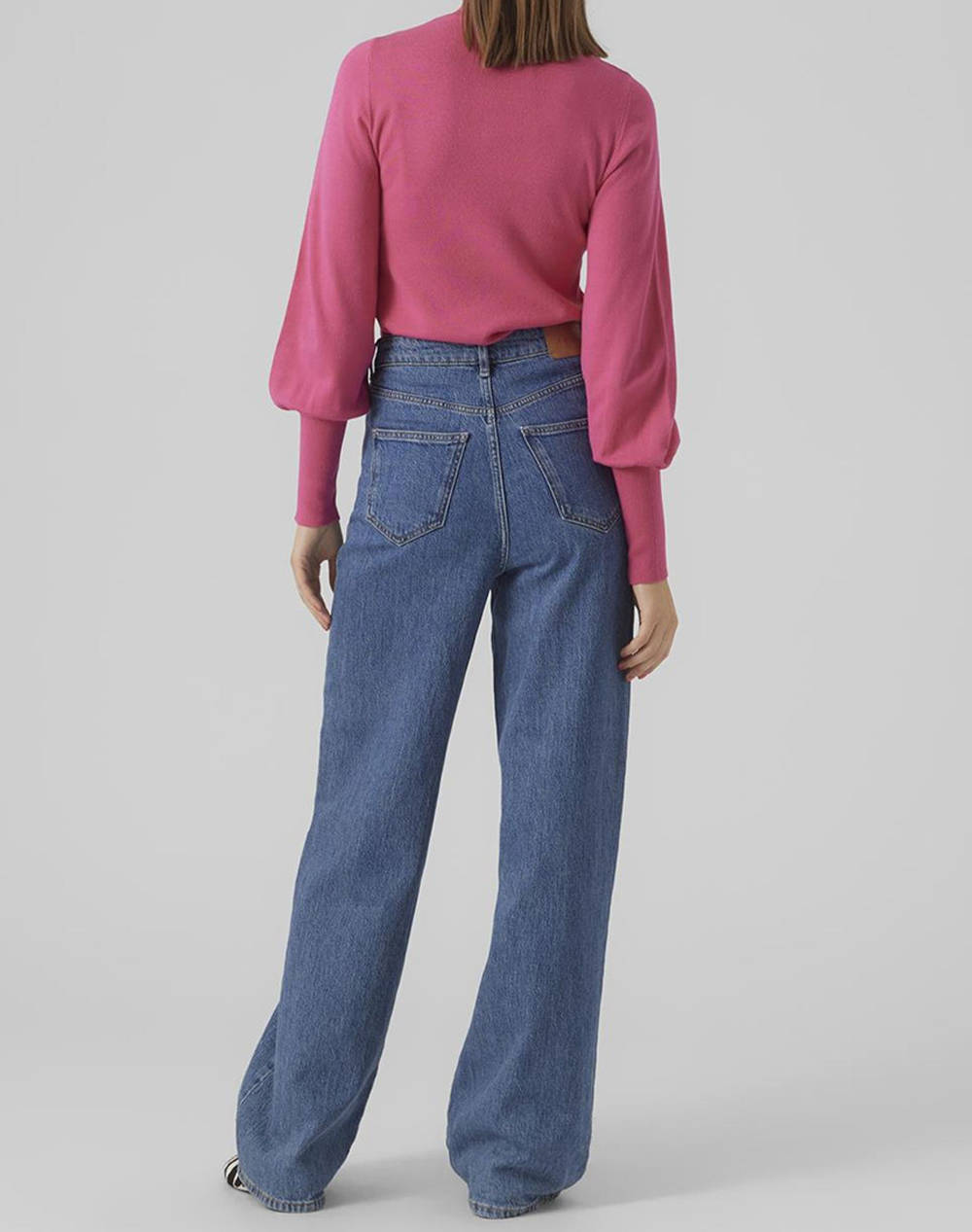 VERO MODA ΠΛΕΚΤΟ ΠΟΥΛΟΒΕΡ 10290671-Fuchsia Purple Fuchsia φωτογραφία