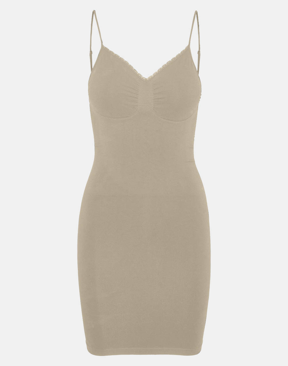 VERO MODA VERO MODA VMSILLA SHAPE LACE DEEP BACK DRESS 10317068-White Pepper Ecru