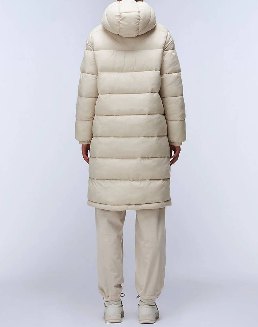 NAPAPIRJI A-BOX LOGO LONG H W NP0A4HZ3-NPN90 Biege φωτογραφία