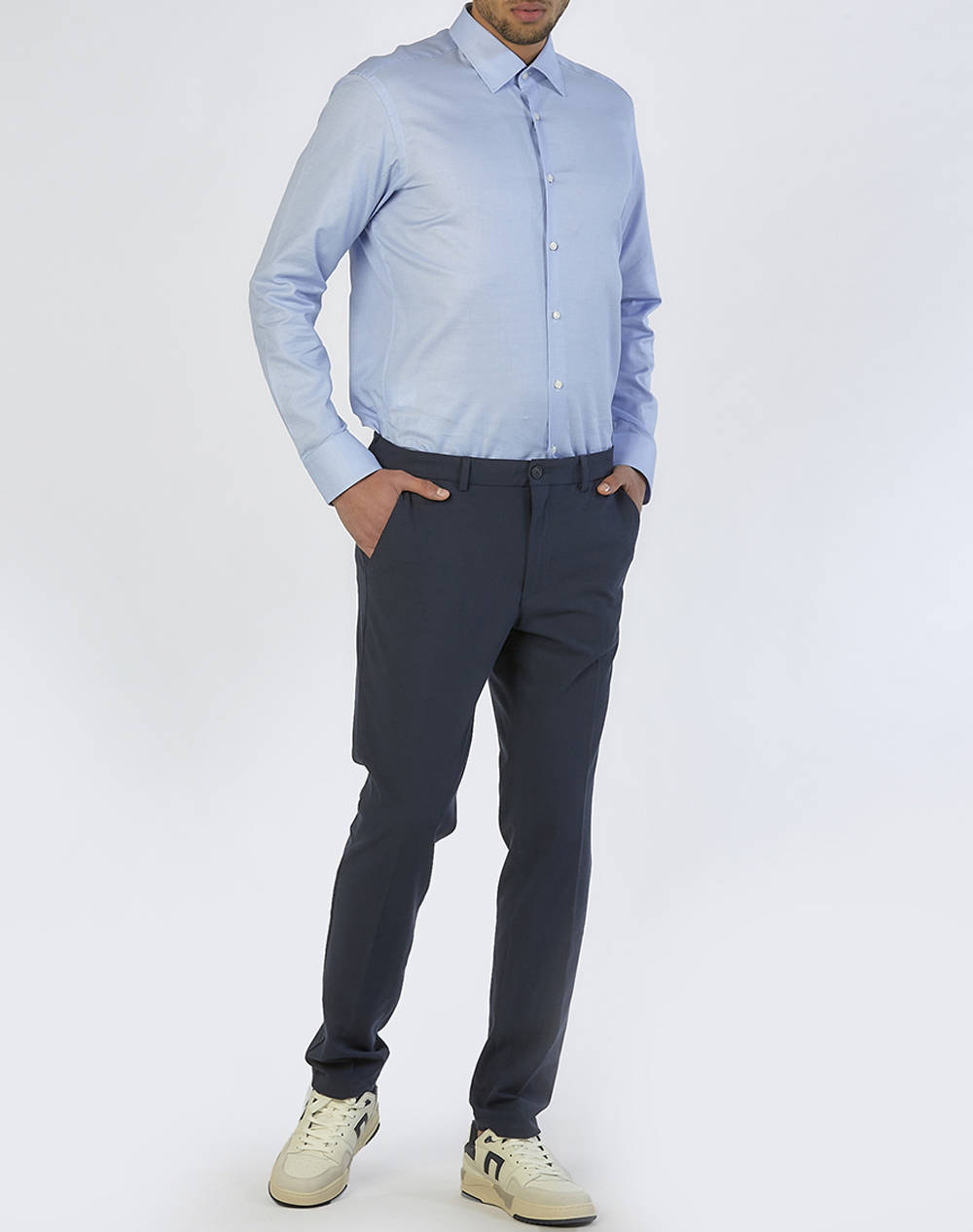 Boss P-Kaito 10263996 01 50537127-404 Darkblue ανδρικά ρούχα παντελόνια Chinos Politikos Shop Πολιτικός