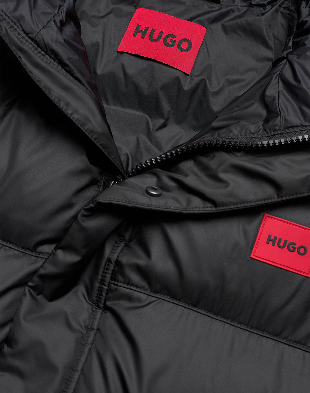 Hugo Baro2441 10251364 01 50522309-001 Black ανδρικά ρούχα Πανωφορια μπουφάν Politikos Shop Πολιτικός