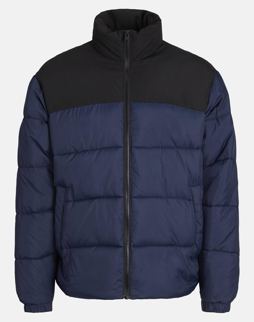 JACK&JONES JJMOON STAND COLLAR PUFFER 12256859-Navy BlazerBLOCKING NavyBlue