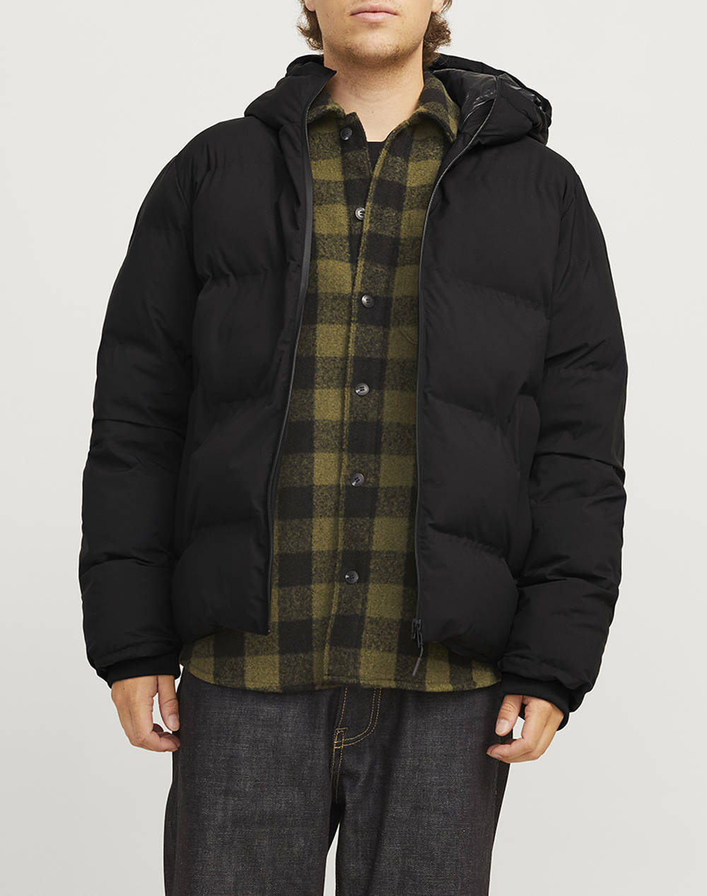 JACK&JONES JJPAYNE PUFFER JACKET 12256887-BLACK Black