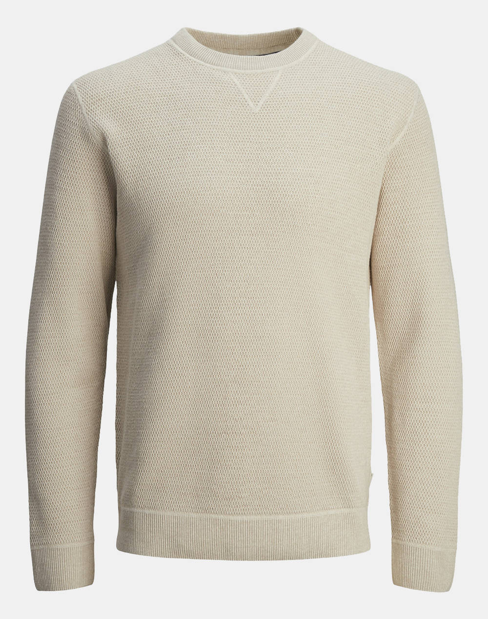 JACK&JONES JPRBLUCHRISTER KNIT CREW NECK 12264668-Pure Cashmere Cream