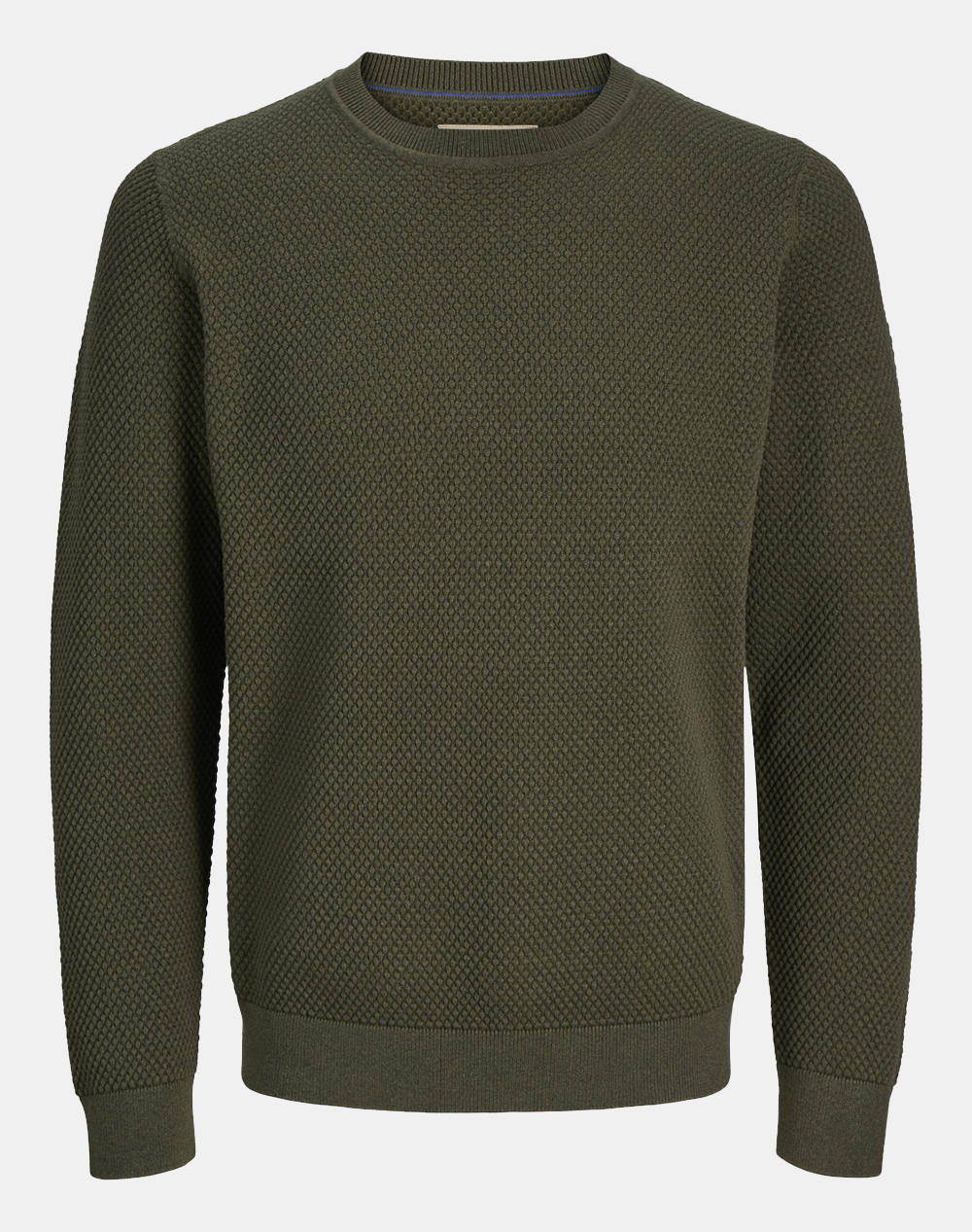 JACK&JONES JPRBLUNOAH KNIT CREW NECK BF LN 12265328-Olive Night Olive