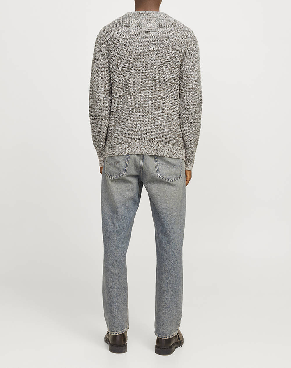 JACK&JONES JJSTUDIO KNIT CREW NECK 12270919-Canteen Mixed φωτογραφία