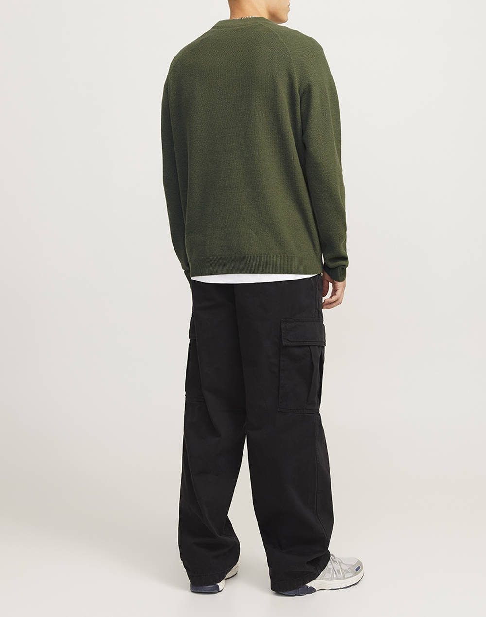 JACK&JONES JCOMAZER KNIT CREW NECK 12266511-Urban Chic DarkGreen φωτογραφία