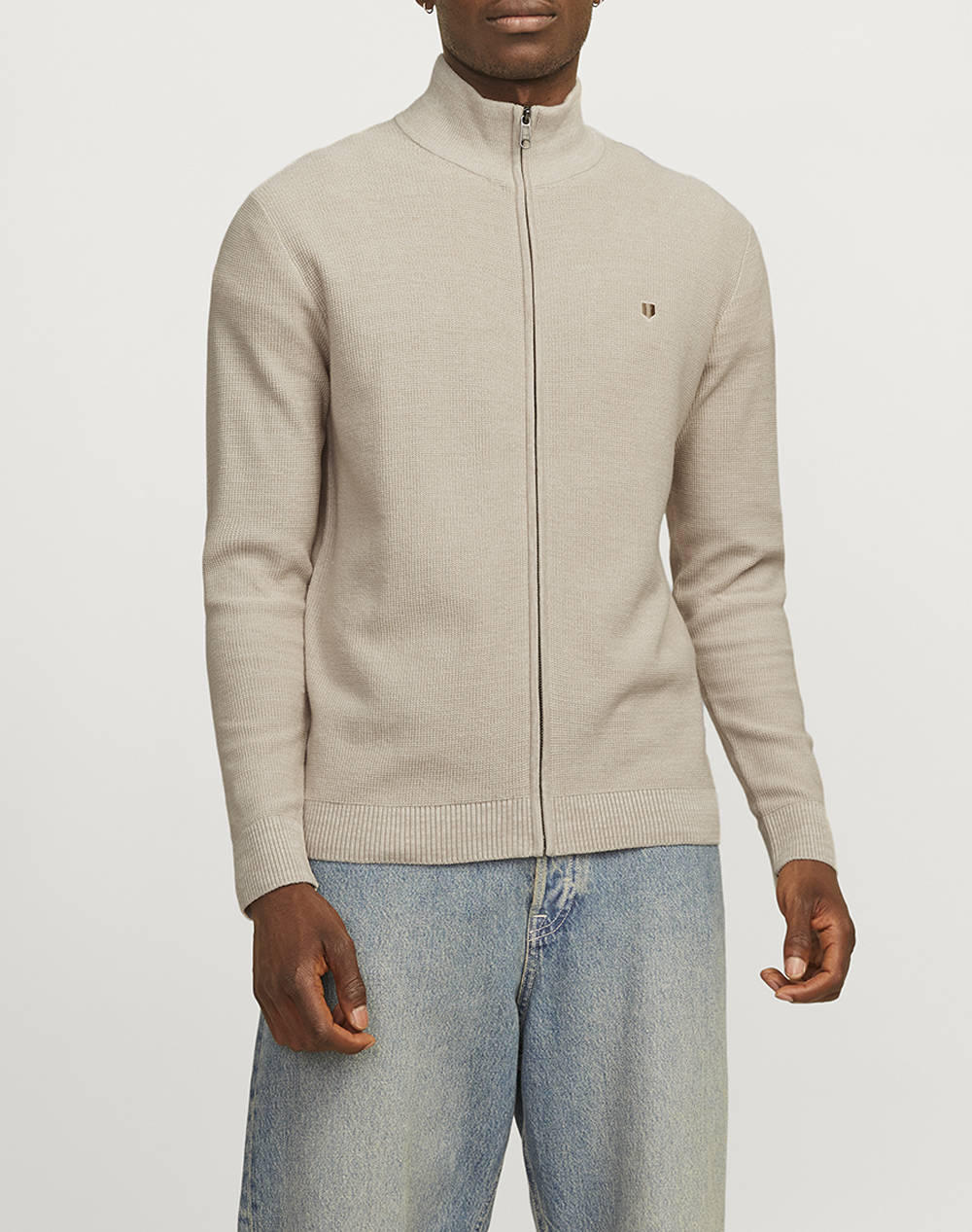 JACK&JONES JACK&JONES JPRBLURONY KNIT CARDIGAN LN 12259685-Pure Cashmere Cream