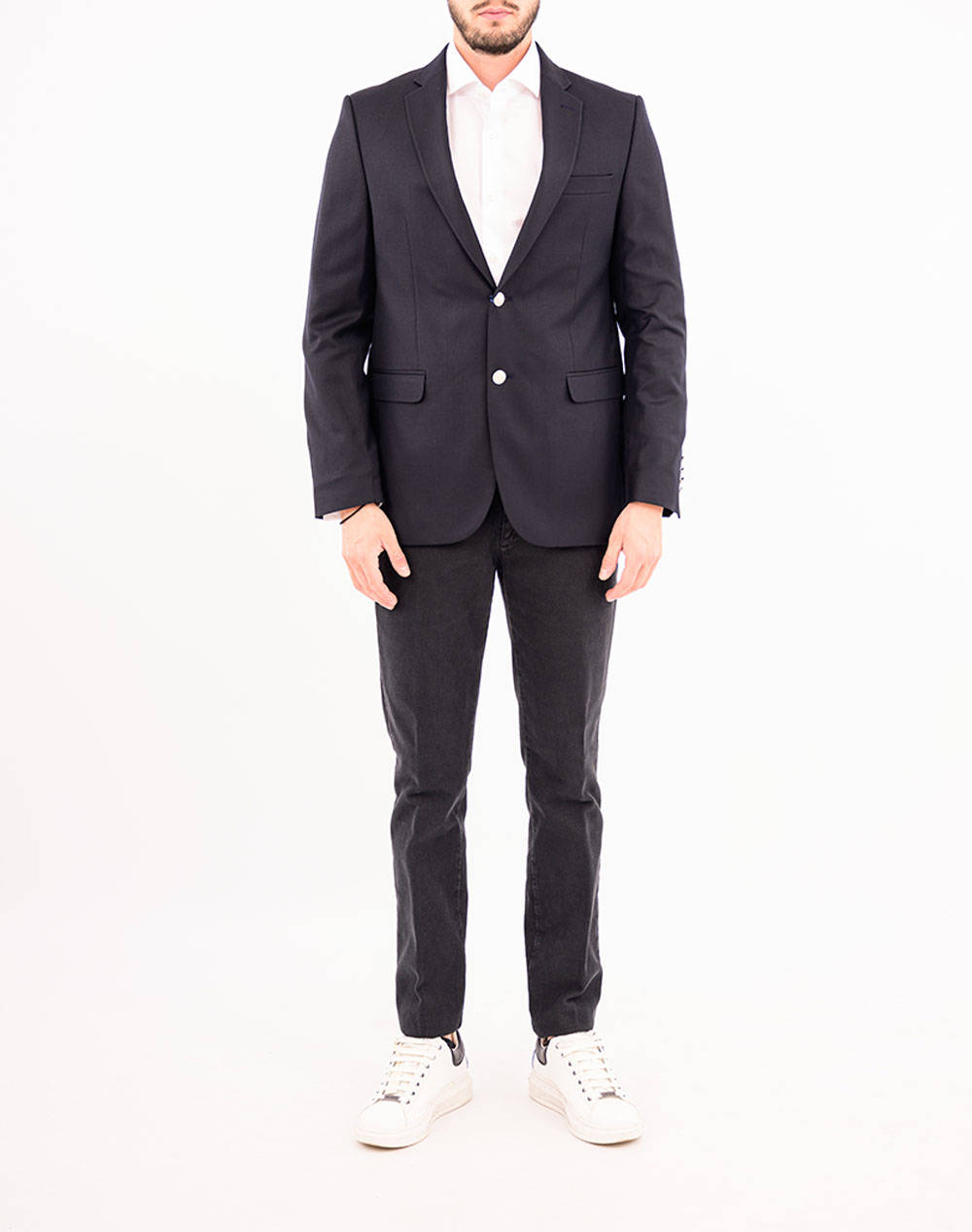 LEXTON ΣΑΚΑΚΙ 08.34.CAVALLI BLAZER W"24-BLUE BLACK DarkBlue φωτογραφία