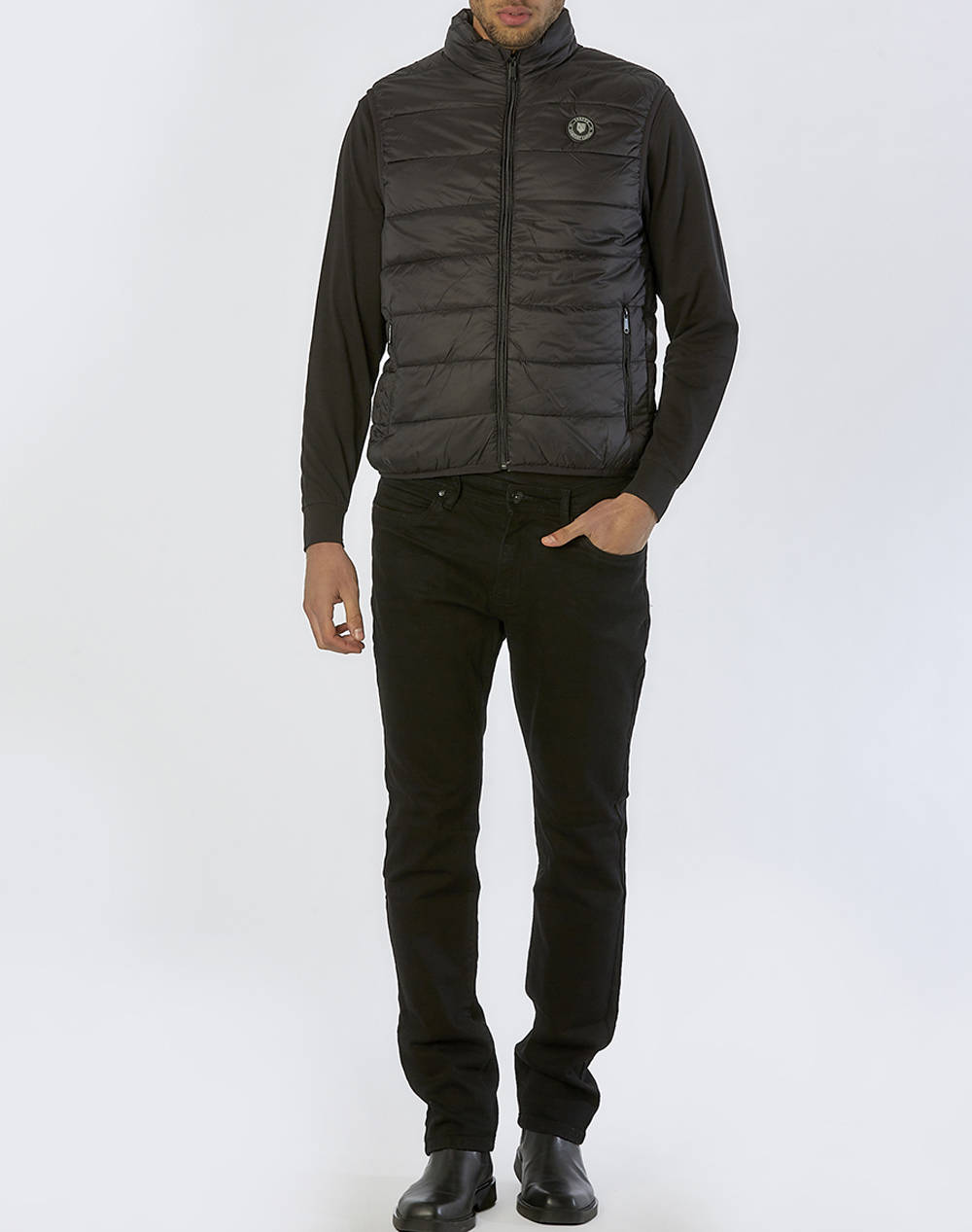 LEXTON AMANIKO MΠΟΥΦΑΝ 05.34.PUFFER VEST-BLACK Black φωτογραφία