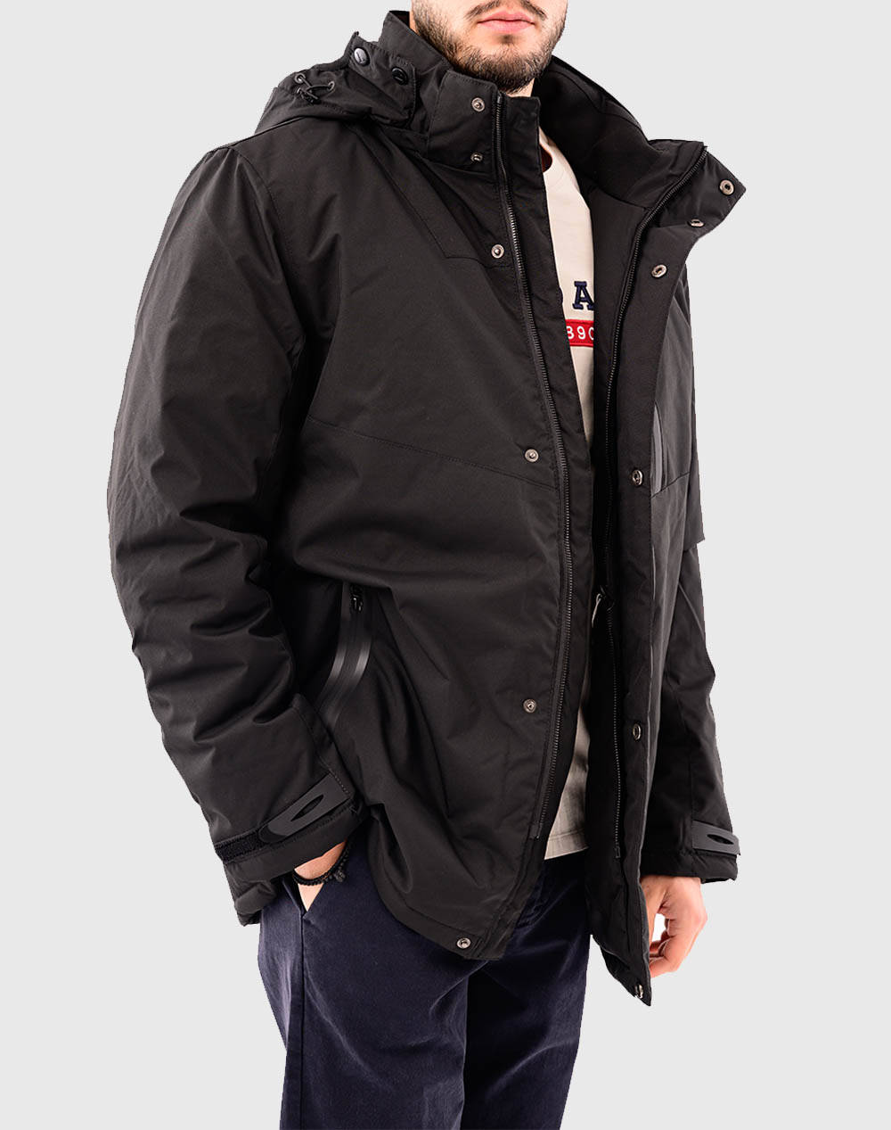 LEXTON TZAKET 100% POLYESTER MEMORIE 04.34.GEORGE W" 24-BLACK Black φωτογραφία