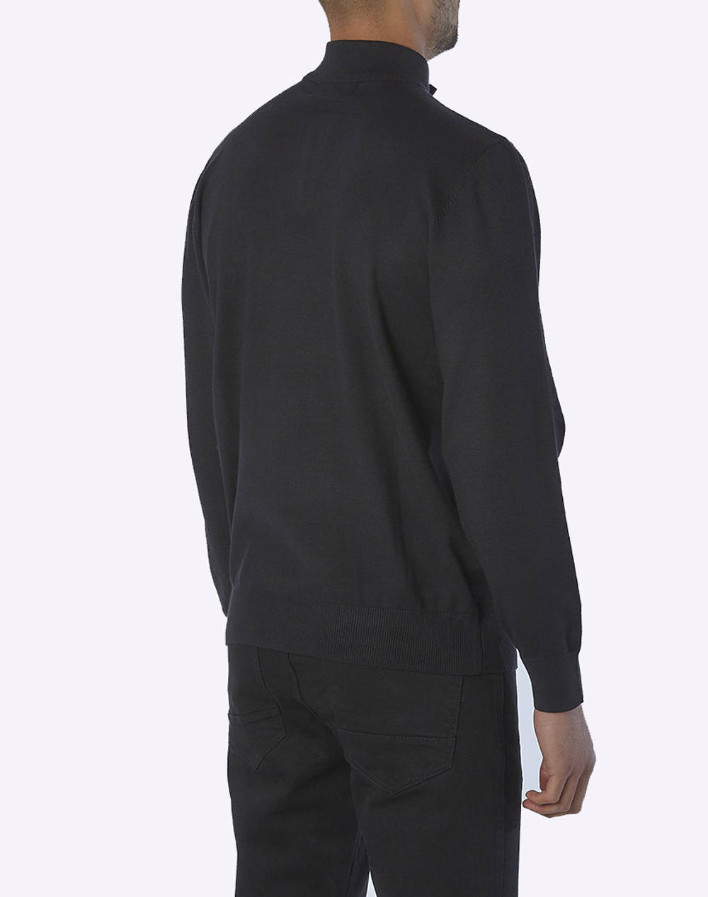 LEXTON ΠΛΕΚΤΟ ZIP 17.34.LUPETO ZIP-BLACK Black φωτογραφία