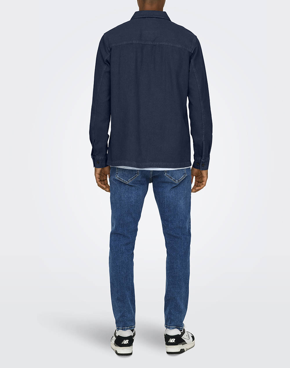 ONLY&SONS ONSOLIVER TWILL OVERDYE OVERSHIRT BF 22030124-Dress Blues DenimDarkBlue φωτογραφία