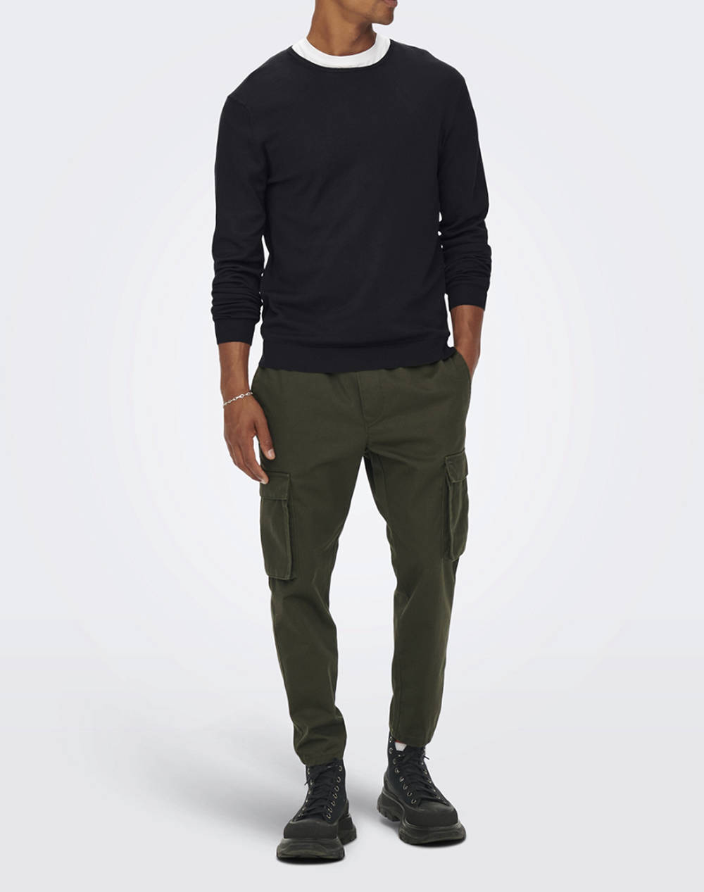 Only & Sons Onswyler Life Reg 14 LS Crew Knit Noos Men's Knitted Jumper