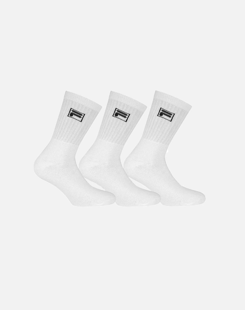 FILA F9000 MAN SOCKS 3PACK ΚΑΛΤΣΑ F9000-300 White