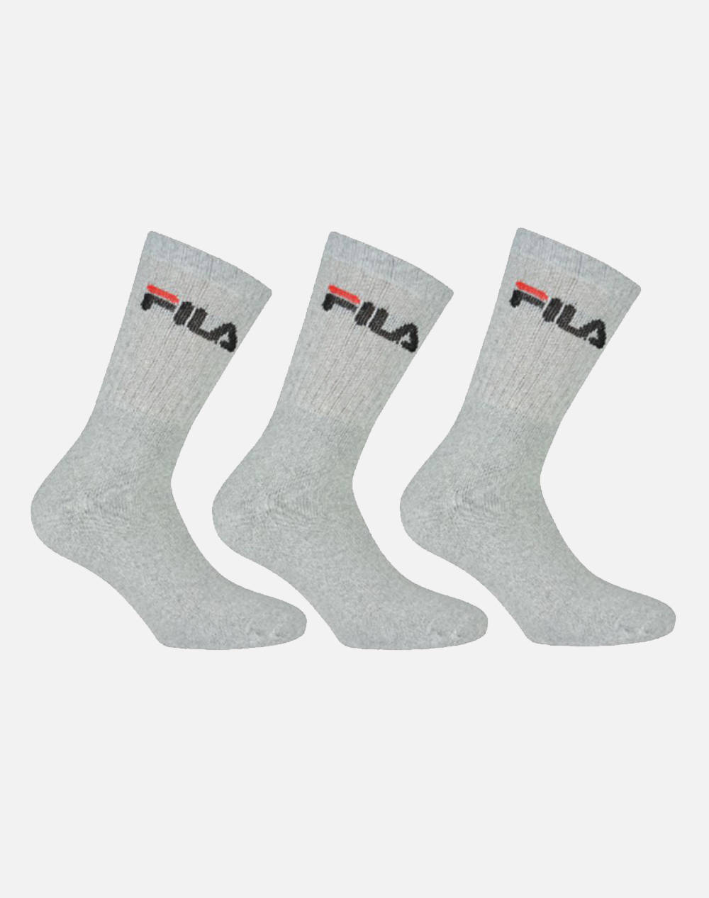 FILA F9505 Crew Tennis NOS F.Terry 3Pairs ΚΑΛΤΣΑ F9505-400 LightGray