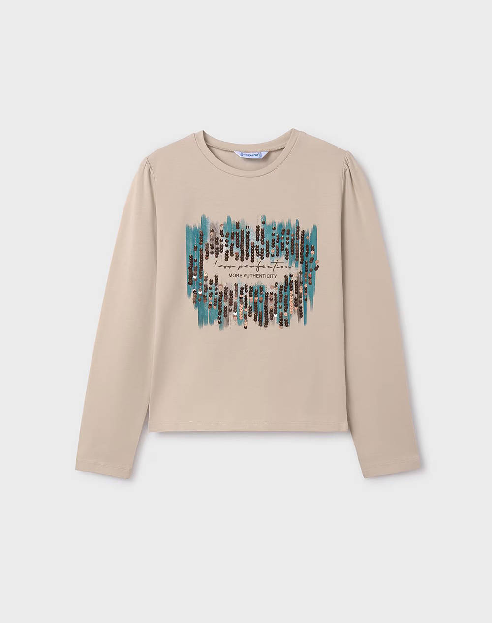 MAYORAL Μπλουζα μακρυμαν με πουλιες 07003-67 Biege