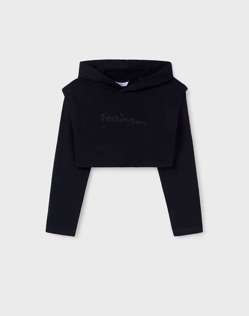 MAYORAL Φορεμα φουτερ με πουλοβερ 07986-34 Black φωτογραφία