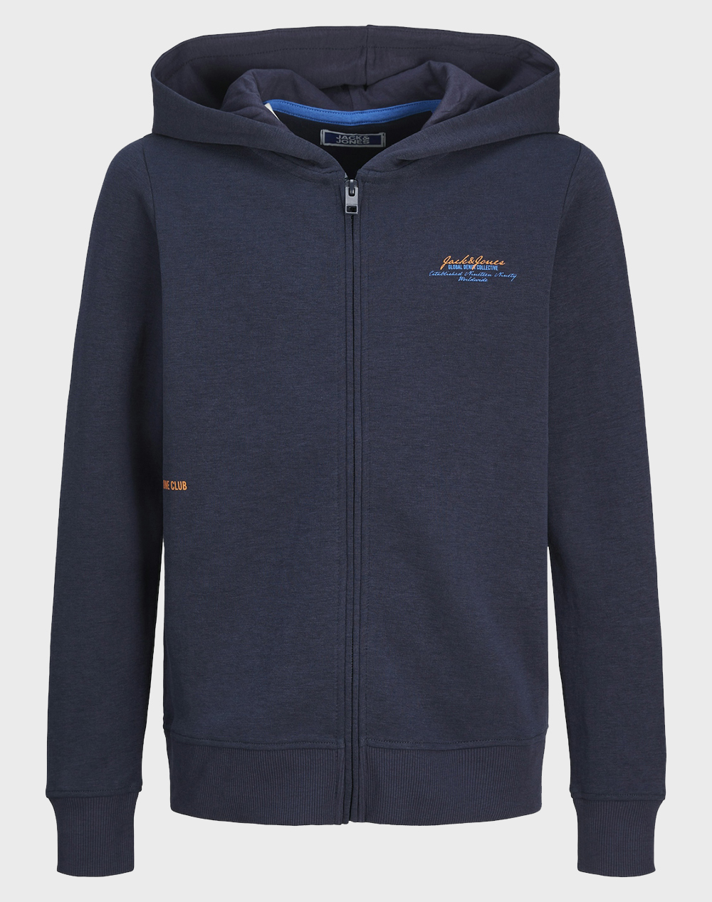JACK&JONES JACK&JONES JJGREAT B2S LOGO SWEAT ZIP HOOD JNR 12258125-Navy Blazer NavyBlue