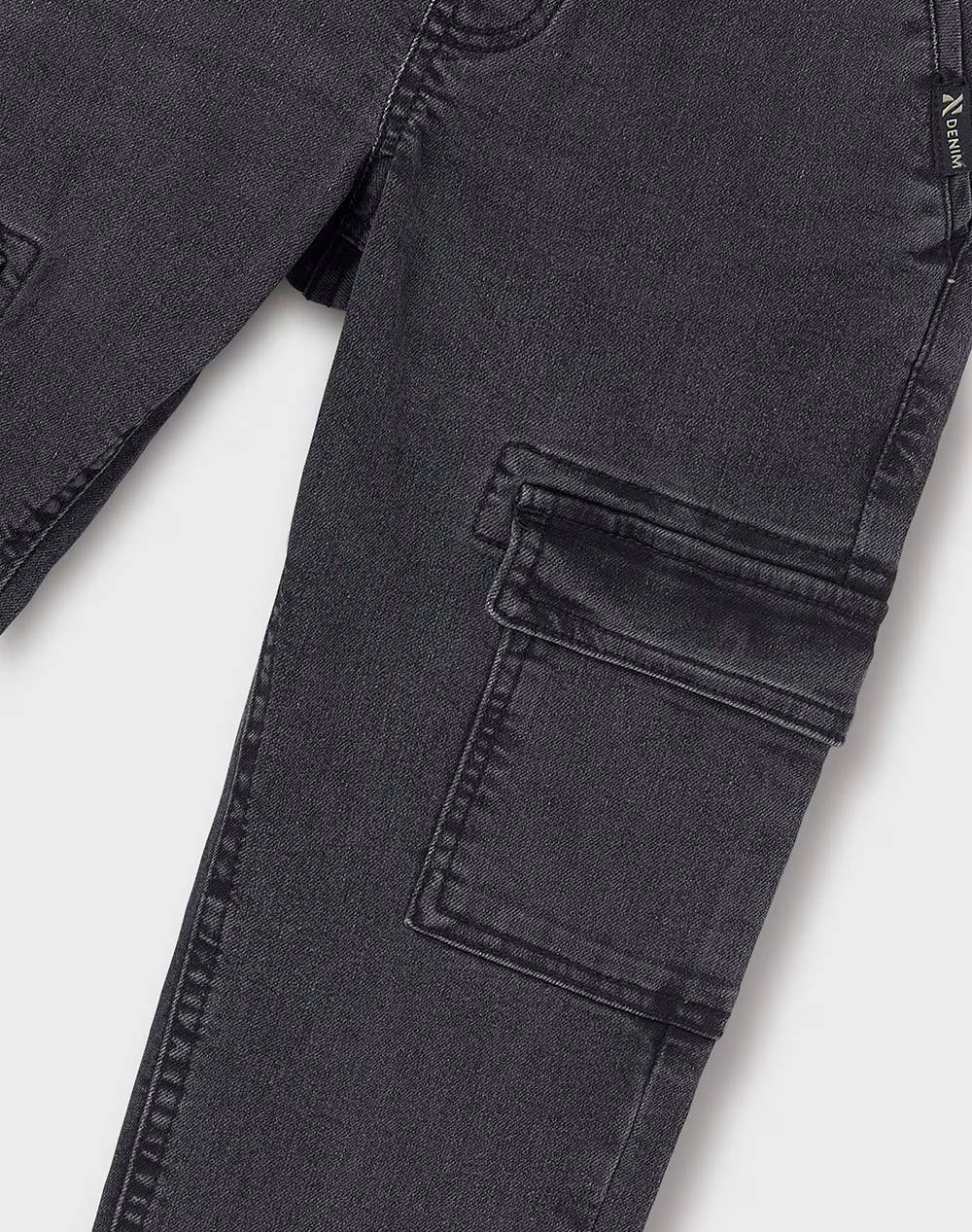 MAYORAL Παντελονι denim jogger cargo 07534-59 DarkGray φωτογραφία