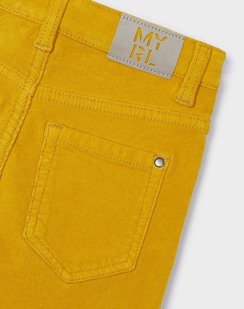 MAYORAL Παντελονι κοτλε slim fit βασι 00537-45 Yellow φωτογραφία