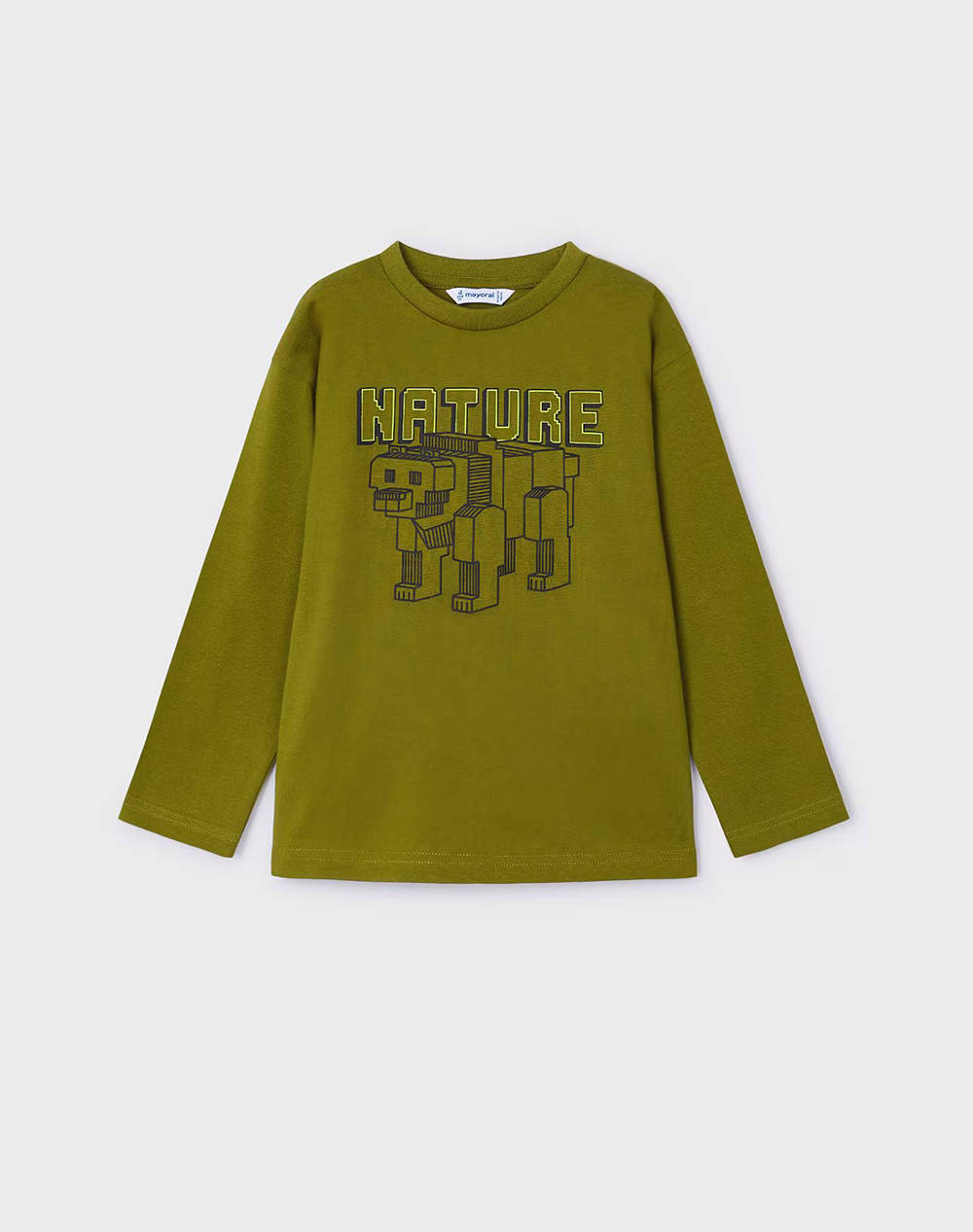 MAYORAL Μπλουζα μακρυμανικη hd print 04051-59 Khaki