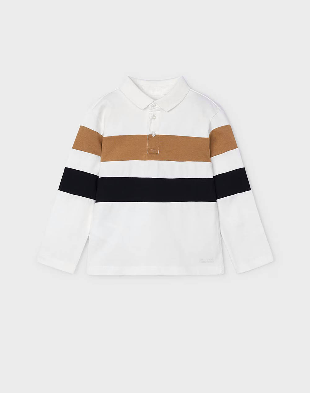 MAYORAL Πολο μακρ/κο color block 04103-71 Cream