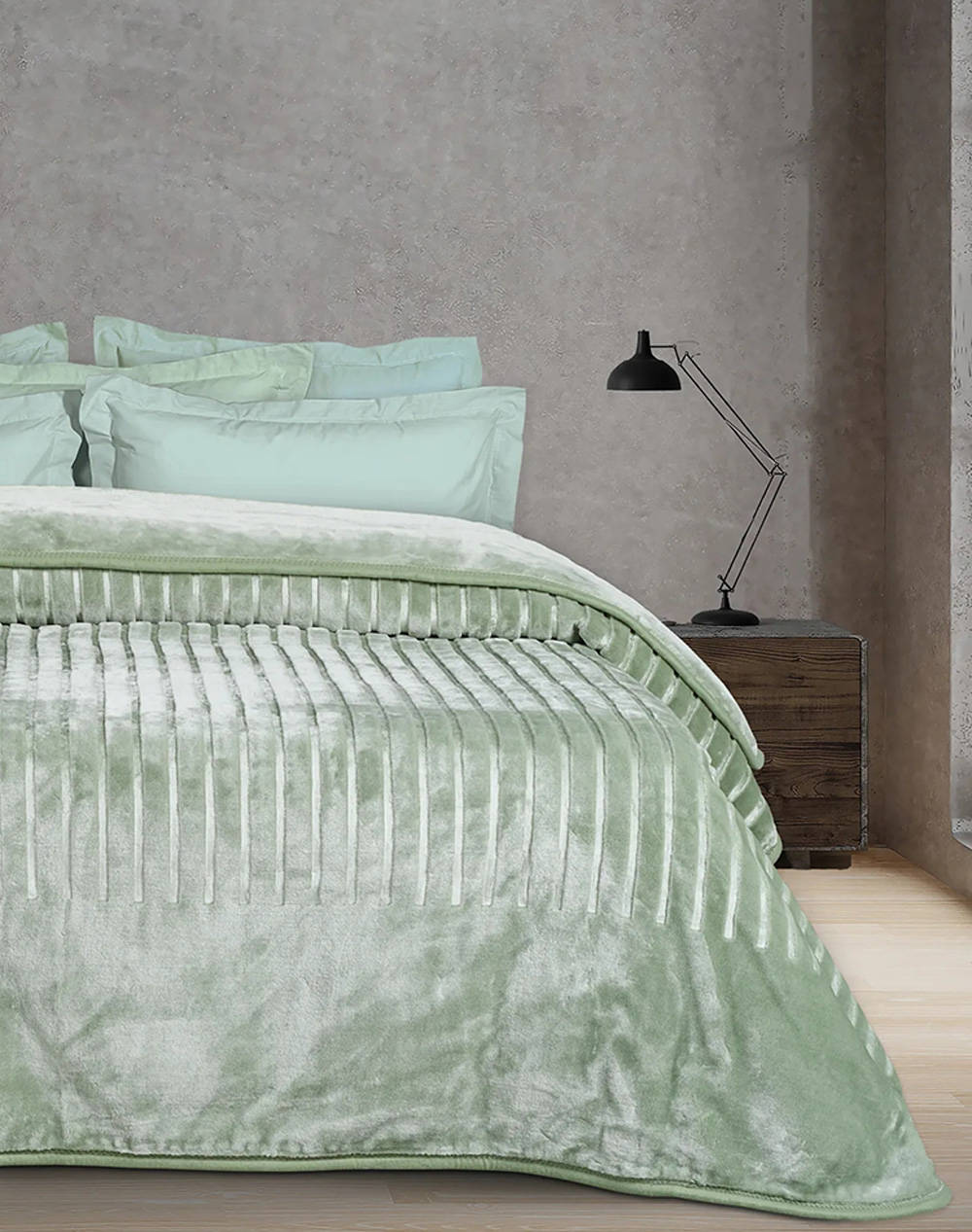 DAS DAS 1360 ΚΟΥΒΕΡΤΑ VELOUR ΥΠΕΡΔΙΠΛΗ (Διαστάσεις: 220 x 240 εκ.) 420577721360