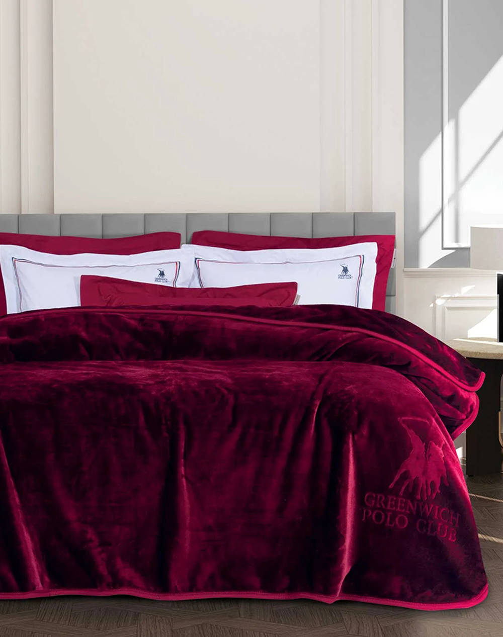 DAS DAS 3438 ΚΟΥΒΕΡΤΑ VELOUR ΥΠΕΡΔΙΠΛH GREENWICH POLO CLUB (Διαστάσεις: 220 x 240 εκ.) 220577203438