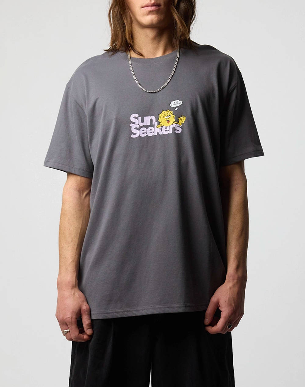 BLUE BANANA ASH SUN SEEKERS TEE / ΚΟΝΤΟΜΑΝΙΚΟ 141920-3C3 DarkSlateGrey φωτογραφία